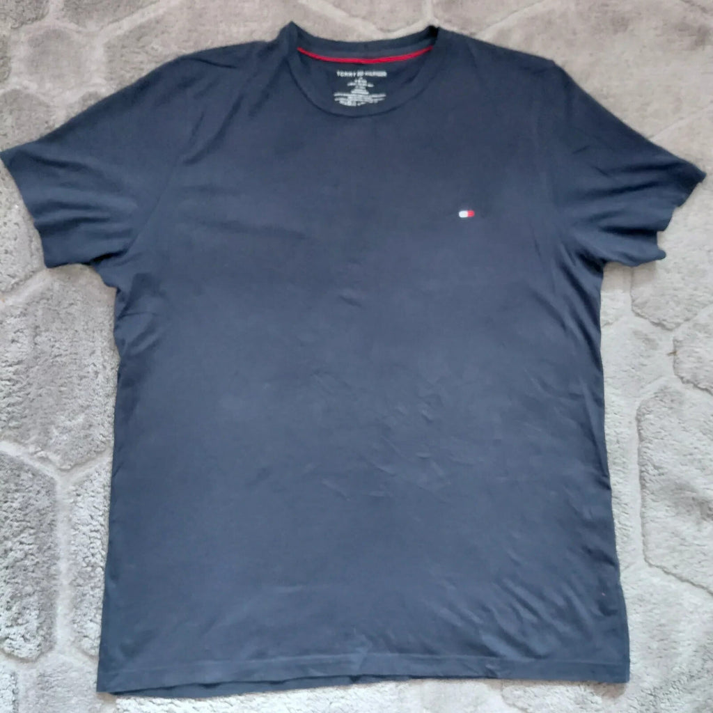 Tommy Hilfiger Men's Navy Logo T Shirt Size Medium